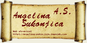 Angelina Sukonjica vizit kartica